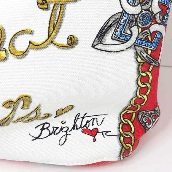 Brighton all that glitters canvas graphic print tote bag - Picture 5 of 9